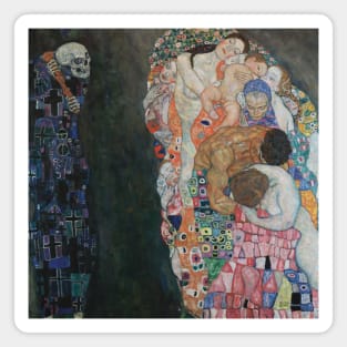 Death and Life by Gustav Klimt Magnet